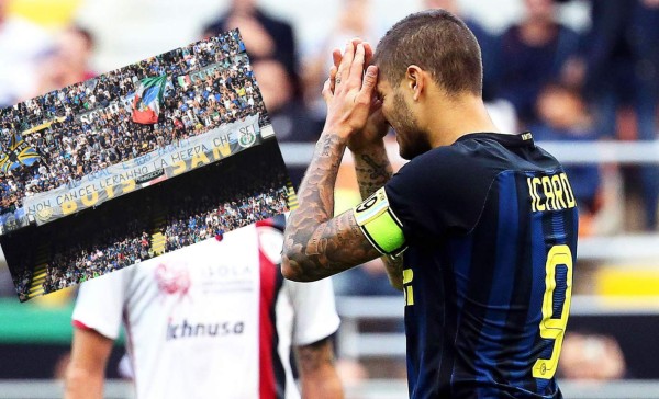 Hinchas del Inter a Icardi: 'No eres hombre, no eres capitán, eres una m.....'