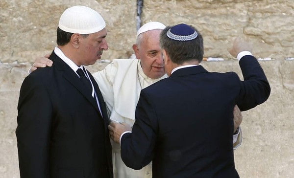 El papa Francisco y el abrazo de las tres religiones en Isarel