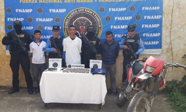 Caen tres supuestos miembros de la MS en Comayagua