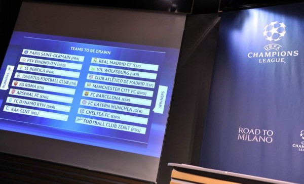 Atractivos duelos en los octavos de la Champions League