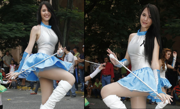 Las palillonas, las reinas de los desfiles patrios en Honduras