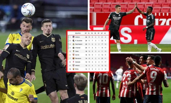 Tabla de posiciones de la Liga Española: Nuevo líder, Barça se estanca, Real Madrid y Cádiz suben