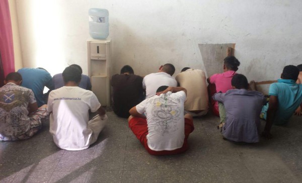 Capturan a 12 supuestos pandilleros en San Pedro Sula