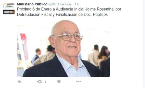 Jaime Rosenthal a audiencia inicial en enero