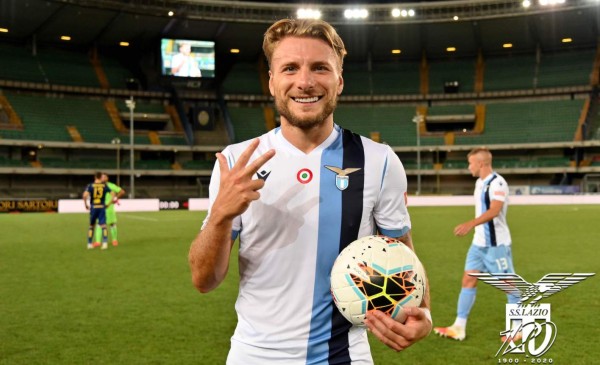 Immobile anota hat-trick e iguala a Lewandowski en la lucha por la Bota de Oro