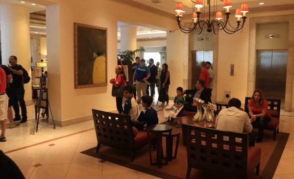 Los ticos ya están animando a su Tricolor en el Morazán