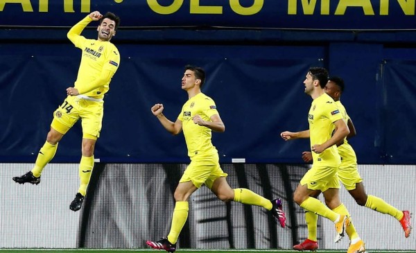 Villarreal ganó 2-1 al Arsenal en el partido de ida de las semifinales de la Europa League. Foto EFE