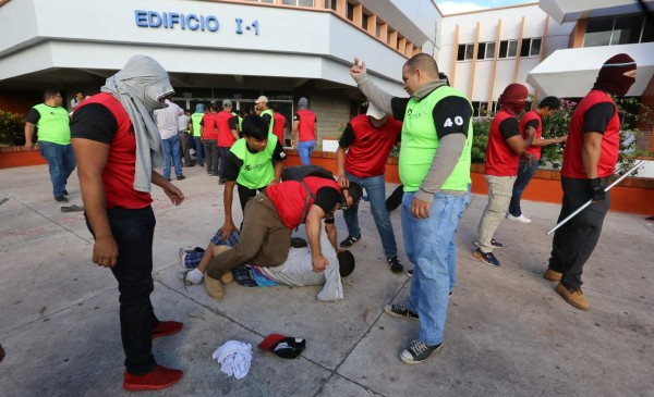 Videos muestran lo cercana que anduvo la muerte en la Unah &nbsp;&nbsp;