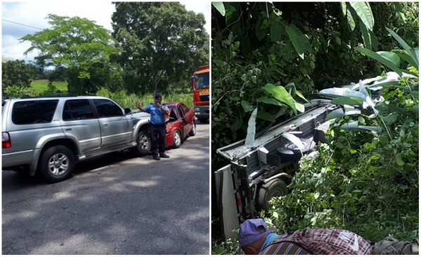 Accidentes de tránsito dejan nueve heridos en Santa Bárbara