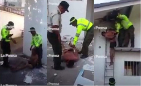 Por tres delitos acusan a policías municipales que golpearon a enfermo mental