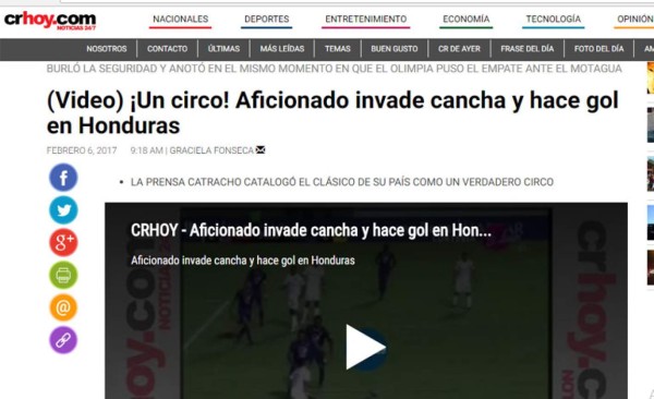 Gol de aficionado de Olimpia -Motagua le da la vuelta al mundo