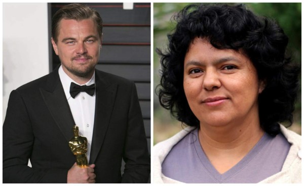 Leonardo DiCaprio conmovido por crimen de Berta Cáceres