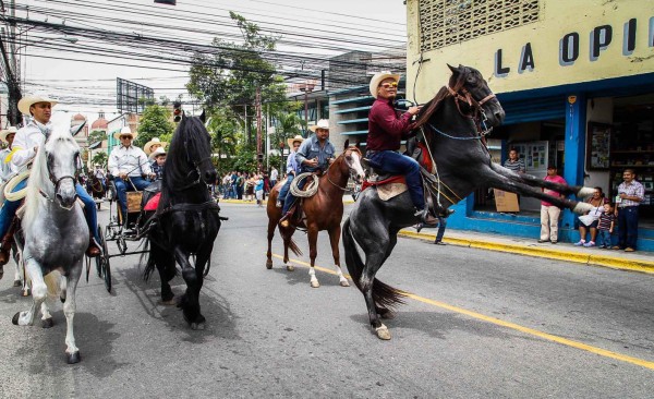 Desfile de caballos purasangres engalana la Feria