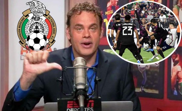 David Faitelson despotrica contra la Selección de México tras perder la Copa Oro 2021 ante Estados Unidos
