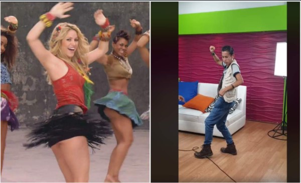VIDEO: Hondureño se vuelve viral al bailar como Shakira &nbsp;