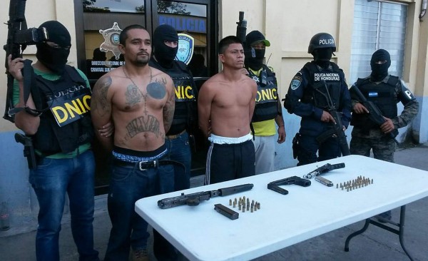 Caen jefes de pandillas en operativos en San Pedro Sula y la capital