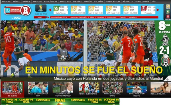 Prensa mexicana llora la eliminación del Mundial y habla de 'robo'