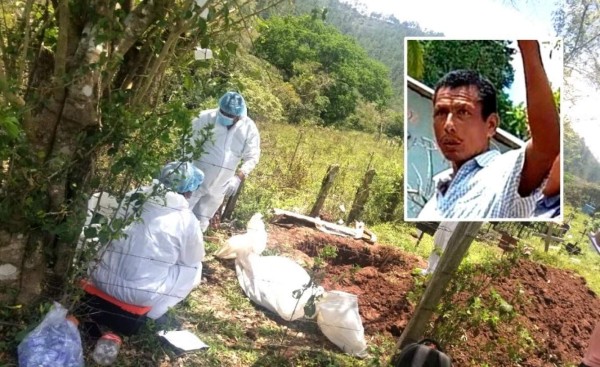 Exhuman cadáver de líder tolupán en Yoro