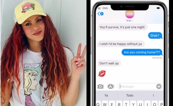 ¿Qué significa el chat de WhatsApp que Shakira subió a sus redes sociales?