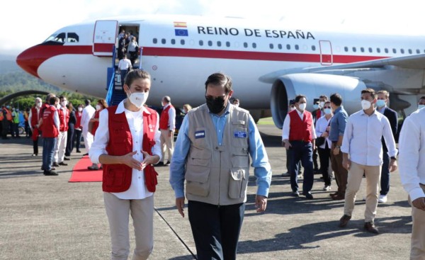 Reina Letizia llega a Honduras para visitar zonas devastadas por huracanes