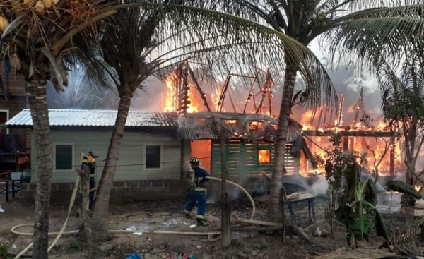 Ventilador doméstico provoca incendio que consumió guardería en Roatán