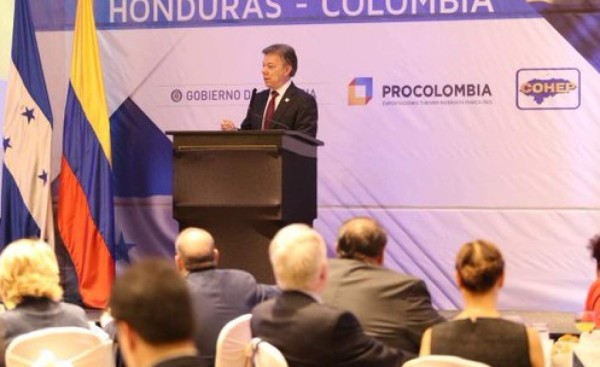 Juan Manuel Santos: 'Queremos que a Honduras le vaya bien'