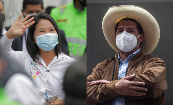 ¡Dramática elección! Castillo aventaja a Fujimori con más del 95% del voto escrutado