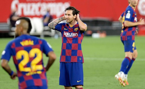 Barcelona y Messi son frenados por Sevilla y ponen en peligro el liderato
