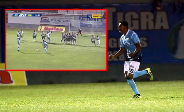 VIDEO: El golazo de tiro libre de Luis Guzmán con Real de Minas ante Juticalpa