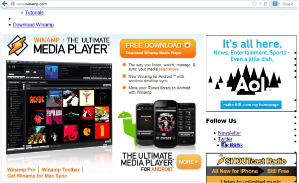 Winamp desaparece en diciembre