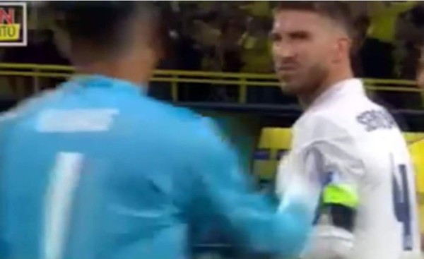 Así reprocharon Sergio Ramos y Cristiano Ronaldo a Keylor Navas su error en el gol del 1-1