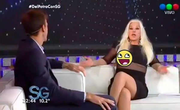 Presentadora Susana Giménez sufre sexy descuido entrevistando a Juan Martín del Potro