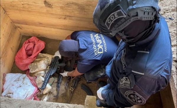 Hallan 23 fardos de cocaína escondida en 'caletas' en Sonaguera