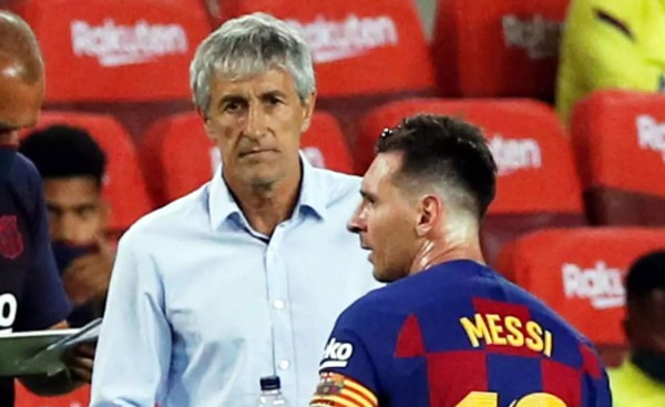 Quique Setién ni se siente señalado por Messi ni tiene la idea de abandonar el Barça