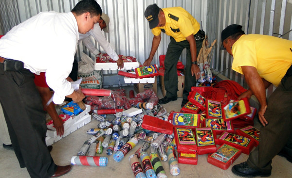 Multarán hasta con 50 mil lempiras a quien venda pólvora en El Progreso