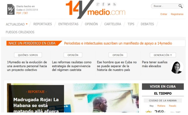 Yoani Sanchez lanzó '14ymedio', primer medio independiente en Cuba