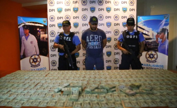 Indagan vínculo de capturado con millón de lempiras con el narcotráfico