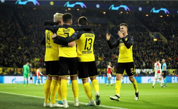 El Borussia Dortmund derrotó con sufrimiento al Slavia Praga en la Champions League. Foto EFE