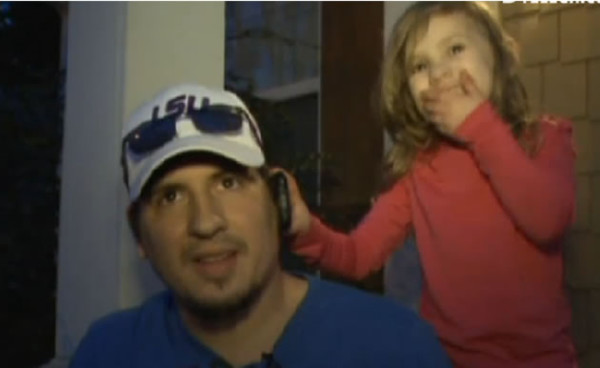 Video: Pequeña de tres años salva a su padre de morir