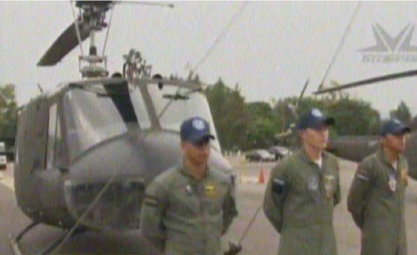 China Taiwán dona el cuarto helicóptero a las Fuerzas Armadas de Honduras