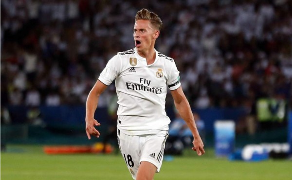 Marcos Llorente marcó su primer gol con el Real Madrid.