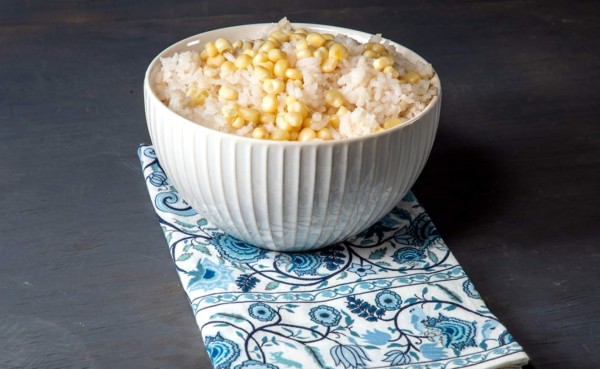 Receta: Arroz blanco con elote