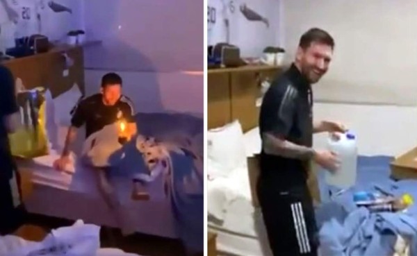 Leo Messi festejó su cumpleaños con sus compañeros de la Selección Argentina.