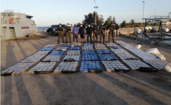 Contabilizan 901 kilos de cocaína en embarcación interceptada en Gracias a Dios