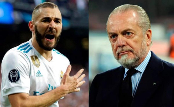 La polémica respuesta de Benzema al presidente del Napoli tras llamarlo 'viejo'