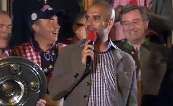 Video: Mira la bromita que le hizo Franck Ribery a Pep Guardiola