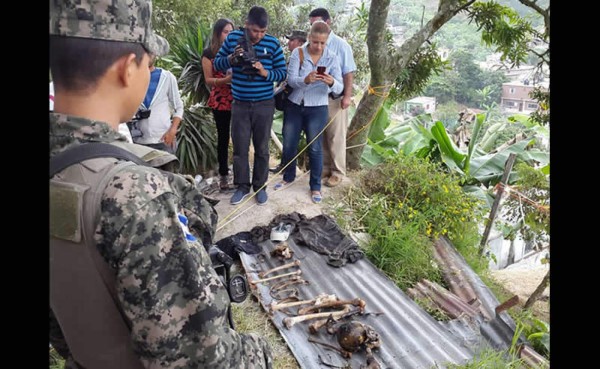 Hallan osamenta de una persona en Santa Rosa de Copán