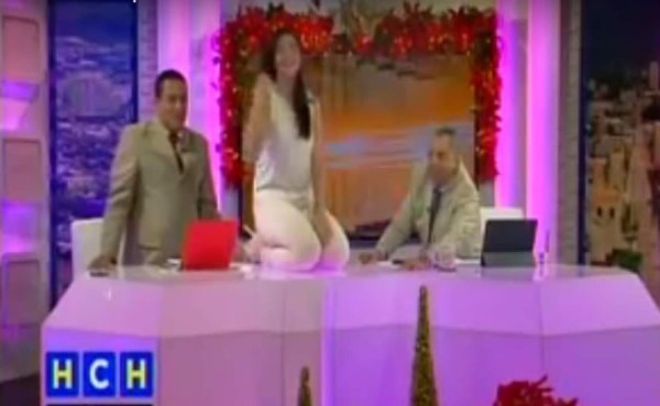 Carolina Lanza se sube al set y la comparan con Miss Honduras