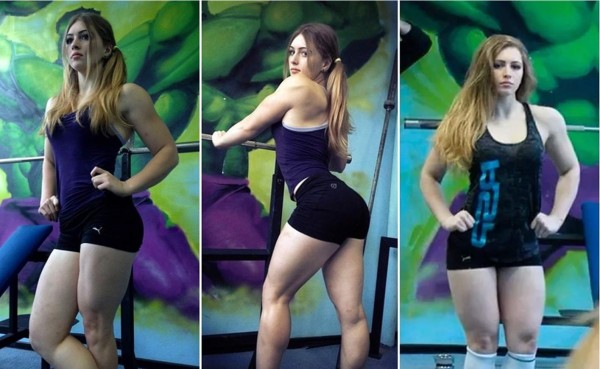 La fisicoculturista con cara de ángel