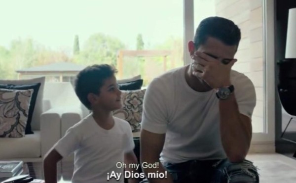 Cristiano Ronaldo Jr. desespera a su padre por no decir bien su nombre